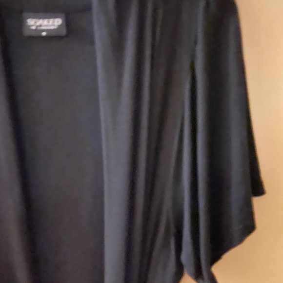 Black short sleeved bamboo cardigan with belt size medium - Picture 5 of 12